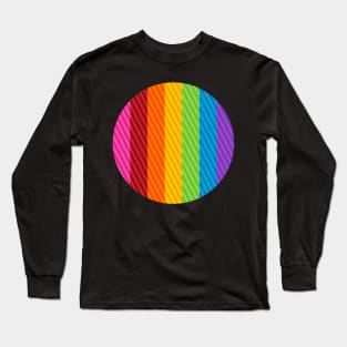 Round Rainbow Long Sleeve T-Shirt